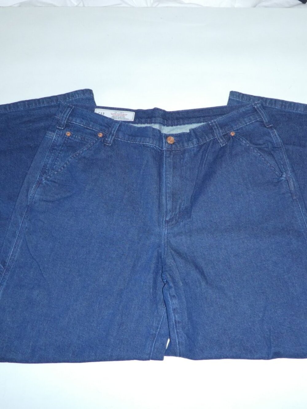 2 x GAP Mid Rise 90s Loose Carpenter Jeans (2 Pairs) - Dark Indigo